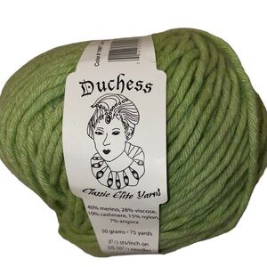 Classic Elite Yarns Duchess Merino Cashmere Bulky Yarn Color 1097 Green